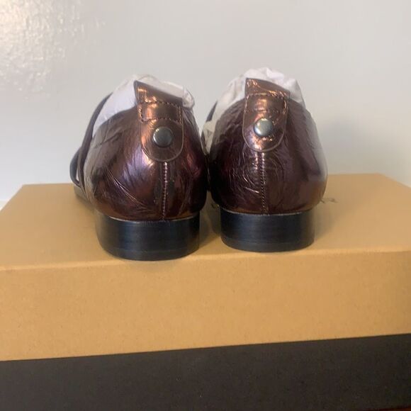 Kelsi Dagger Brooklyn leather classic flat size 6 new in box - Picture 3 of 6